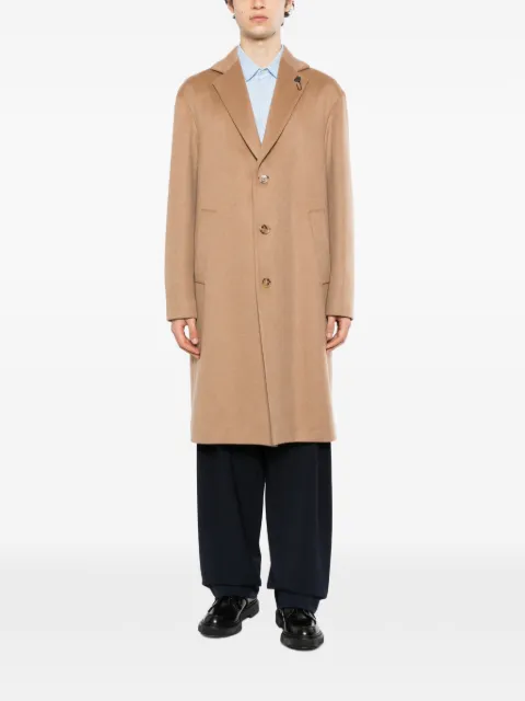 Lardini single-breasted notched-lapel coat