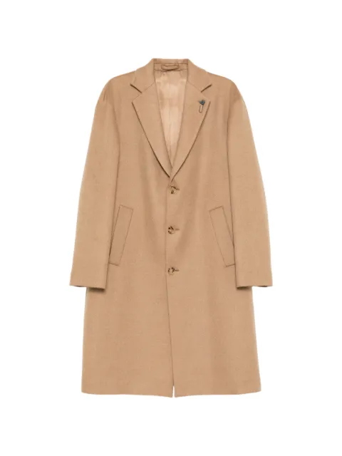Lardini single-breasted notched-lapel coat