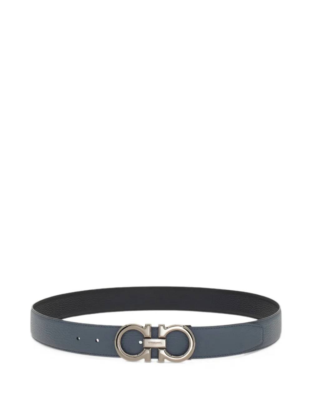 Ferragamo Reversible and adjustable Gancini belt Blauw