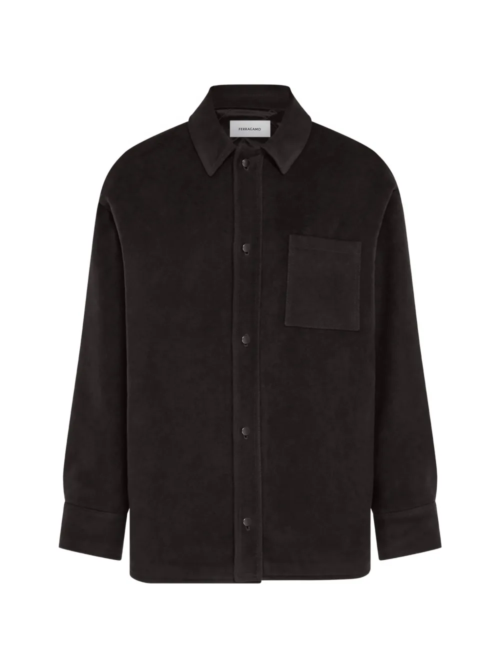 Ferragamo Moleskin overshirt - Brown
