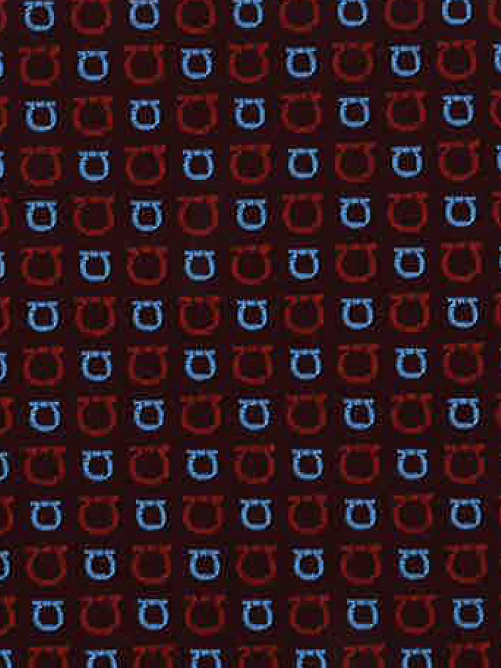 Ferragamo Gancini jacquard tie Rood