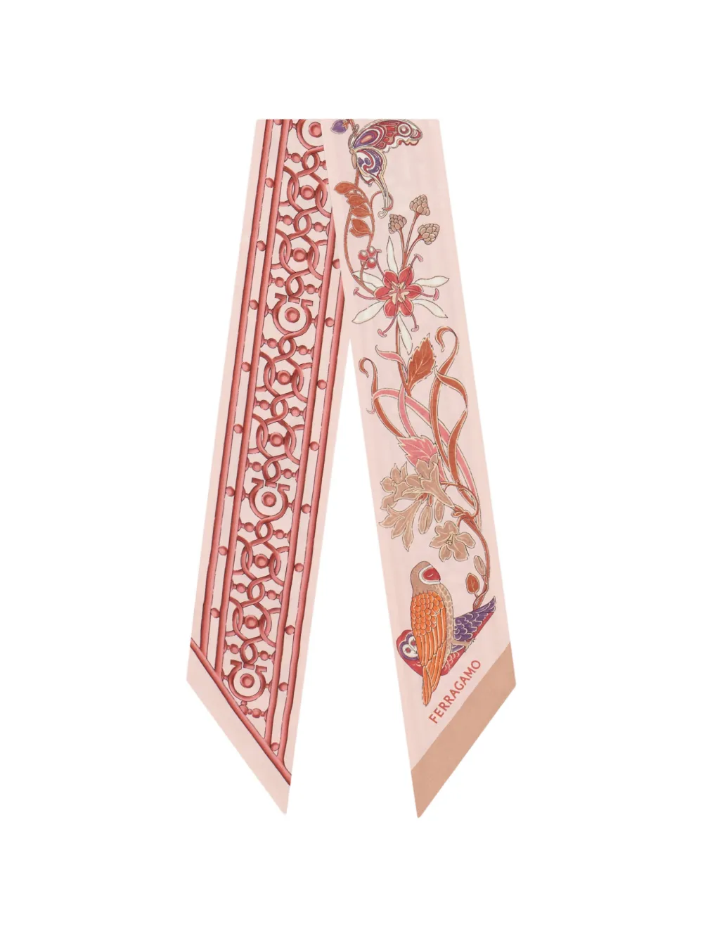 Ferragamo Liberty print mini bandeau Roze