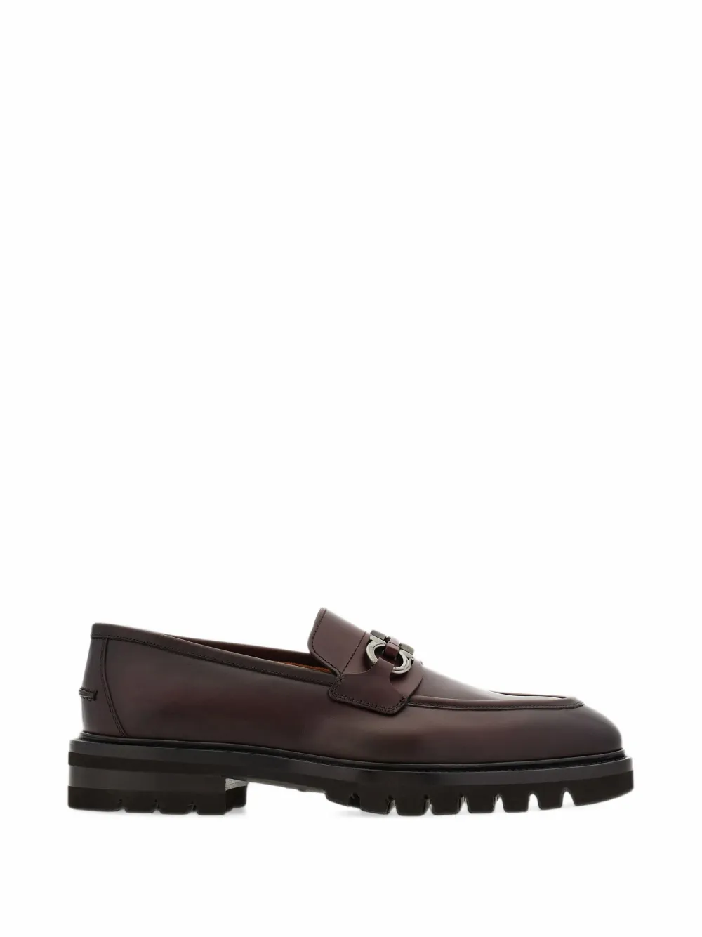 Ferragamo Gancini-ornament loafers - Braun
