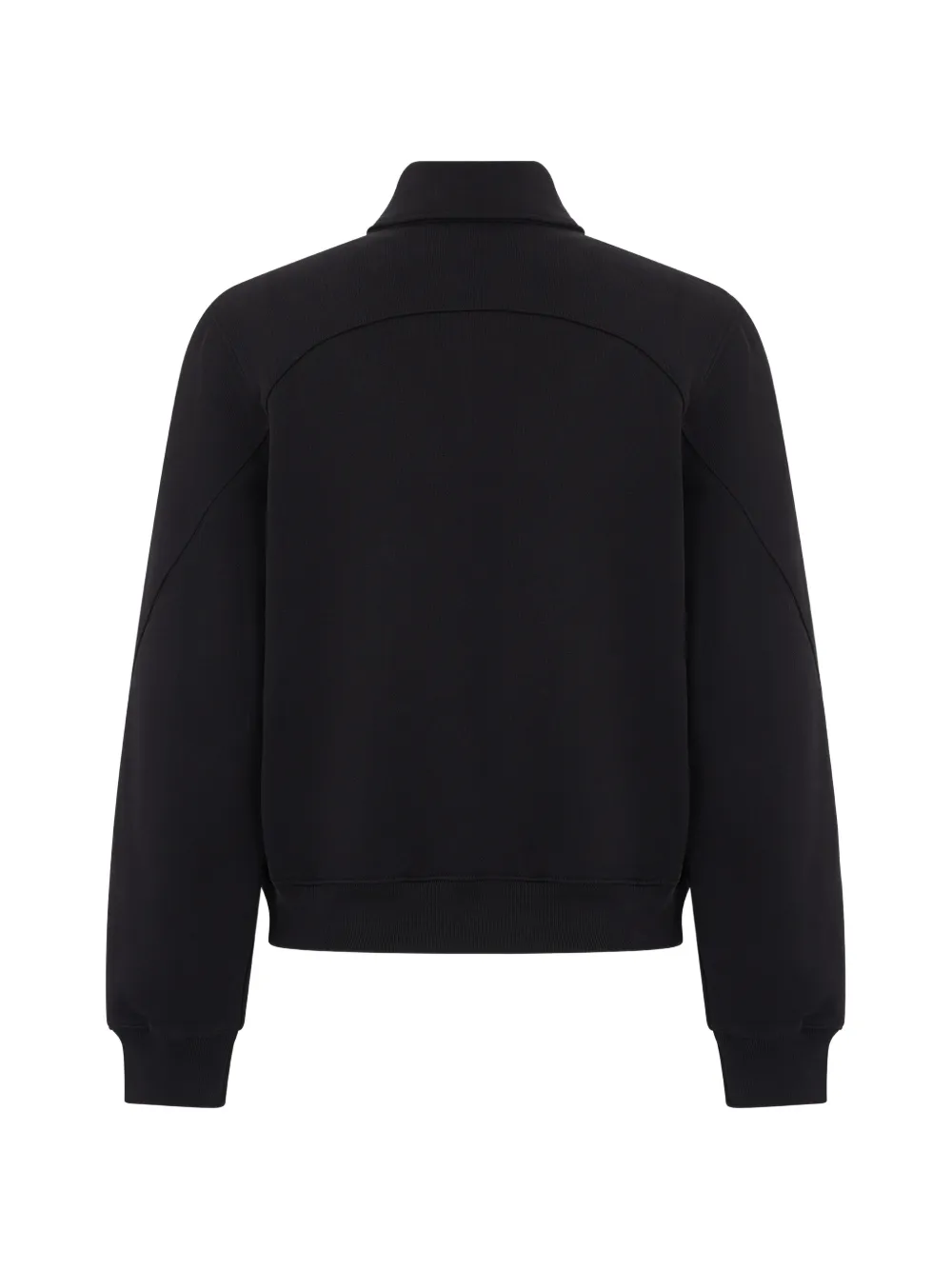Maison Kitsuné polo-collar buttoned sweater Zwart