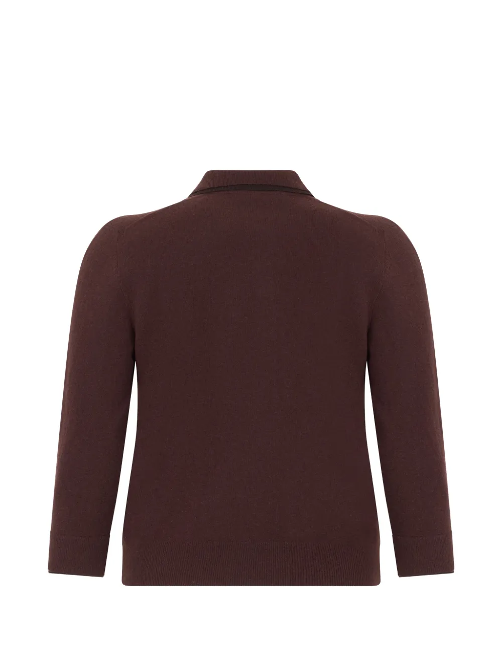 Vince polo-collar long-sleeved sweater Bruin