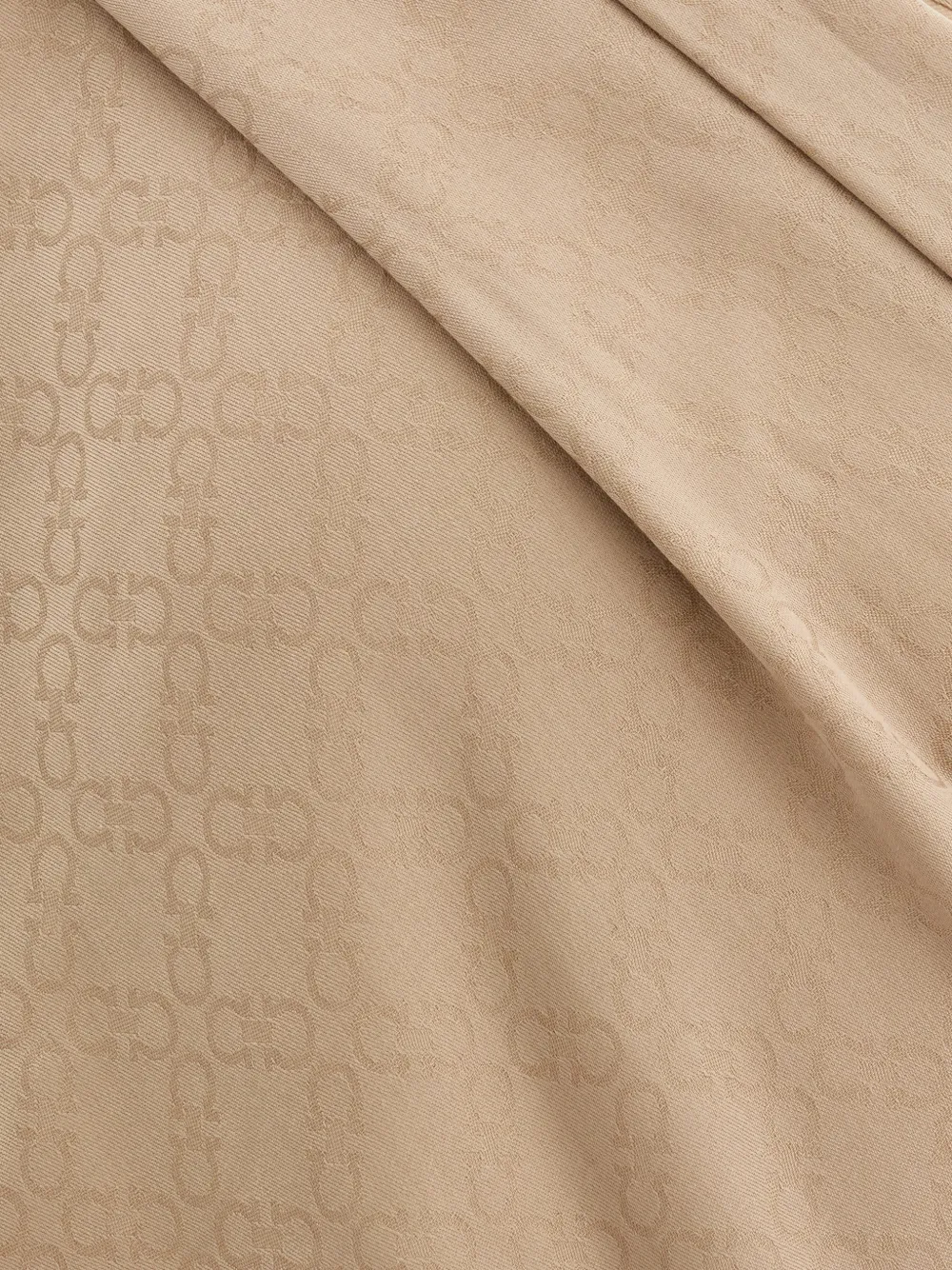 Ferragamo Gancini shawl Beige