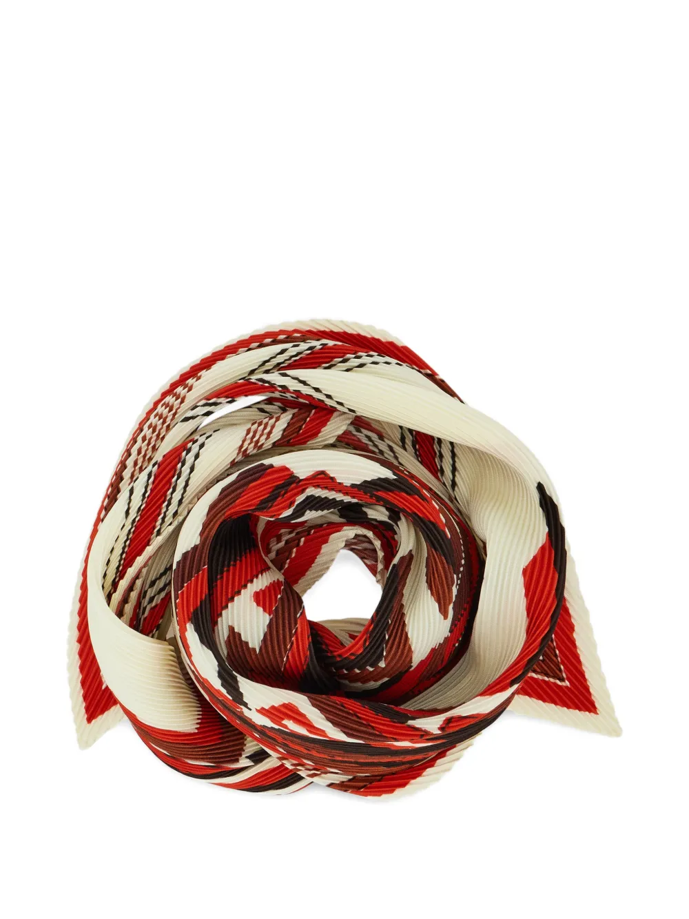 Ferragamo Lunar New Year print diamond scarf Beige