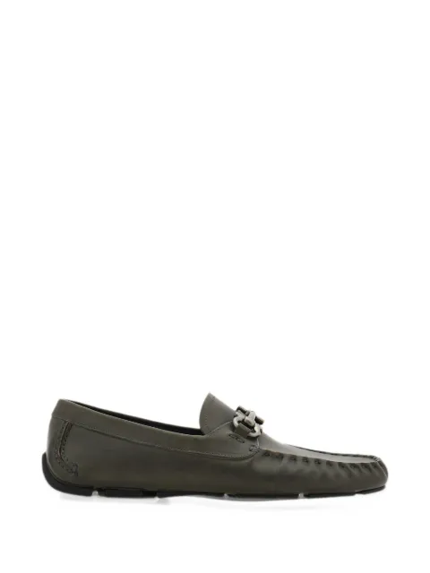 Ferragamo Gancini ornament driver loafers
