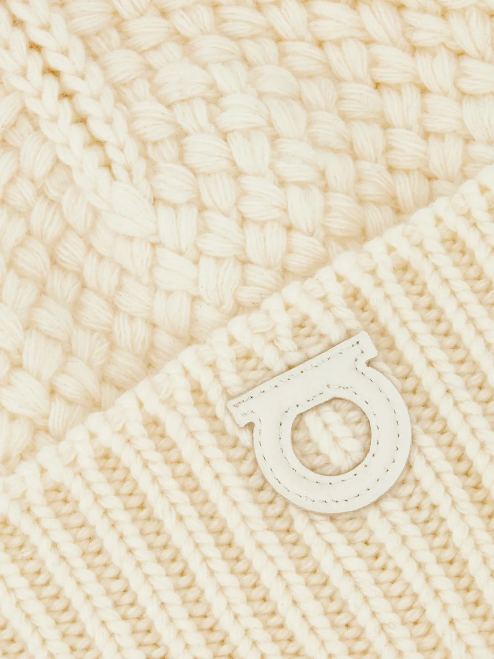 Ferragamo Basket-knit beanie Beige