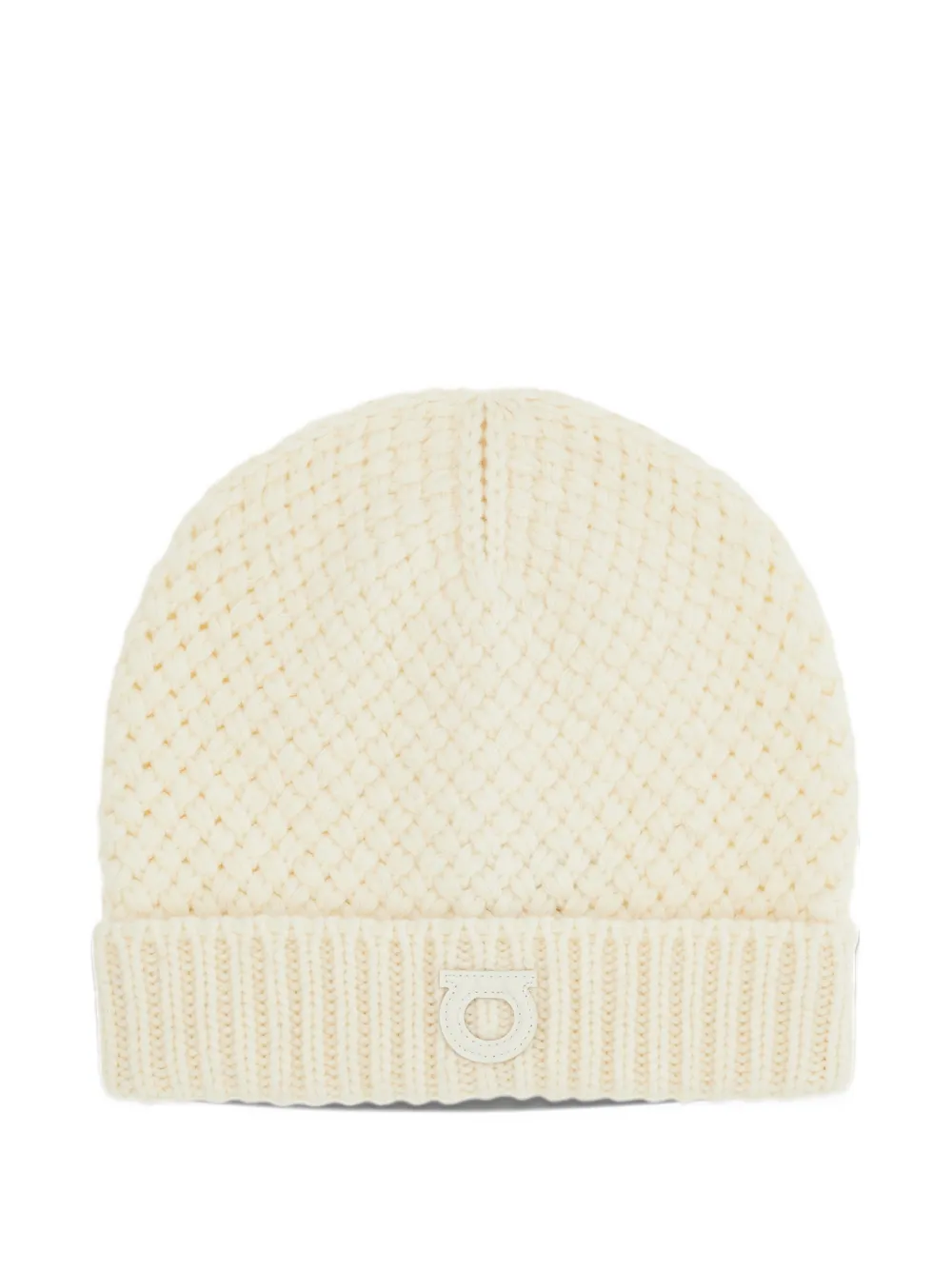 Ferragamo Basket-knit beanie Beige