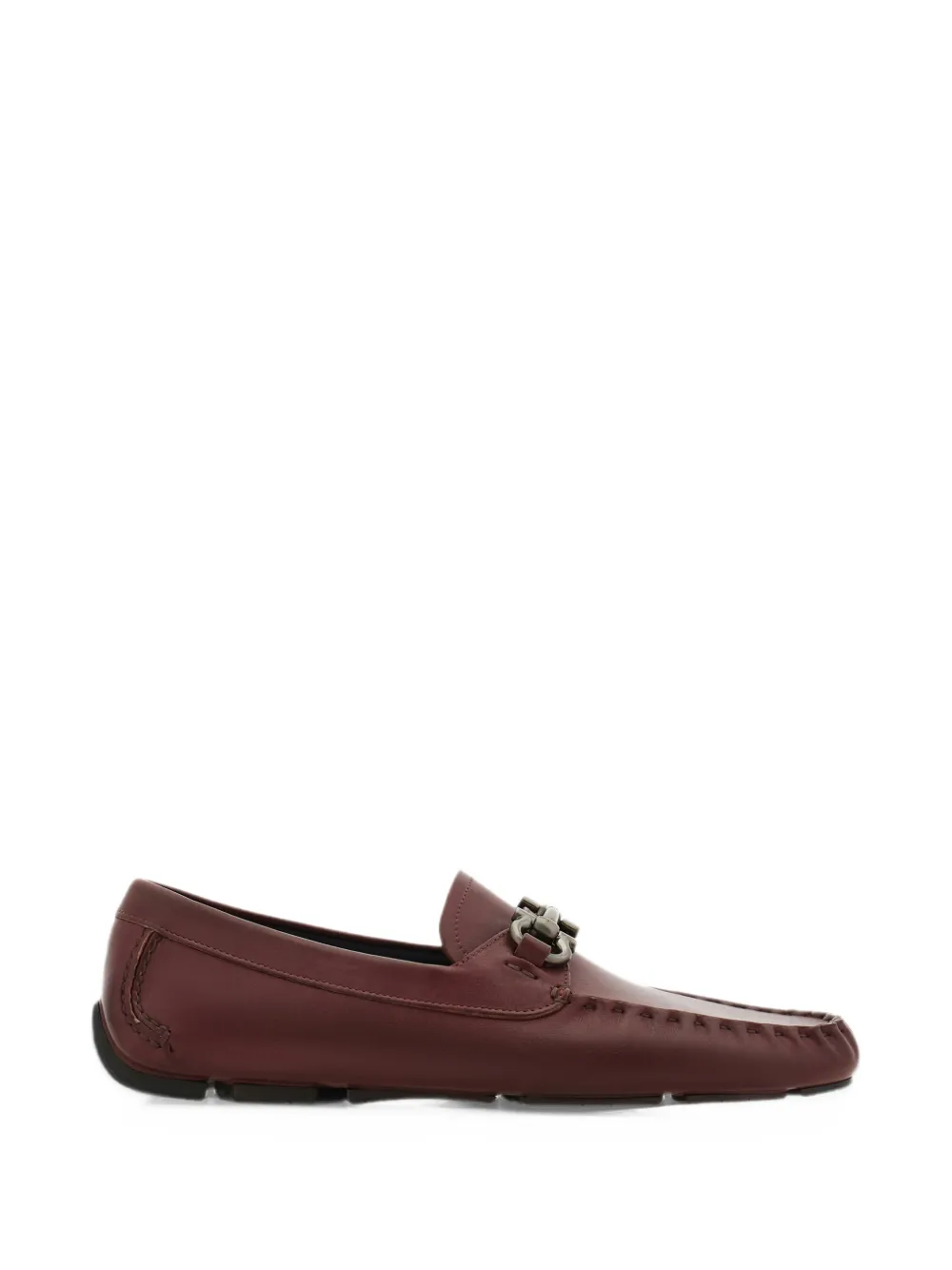 Ferragamo Gancini ornament driver loafers - Rosso