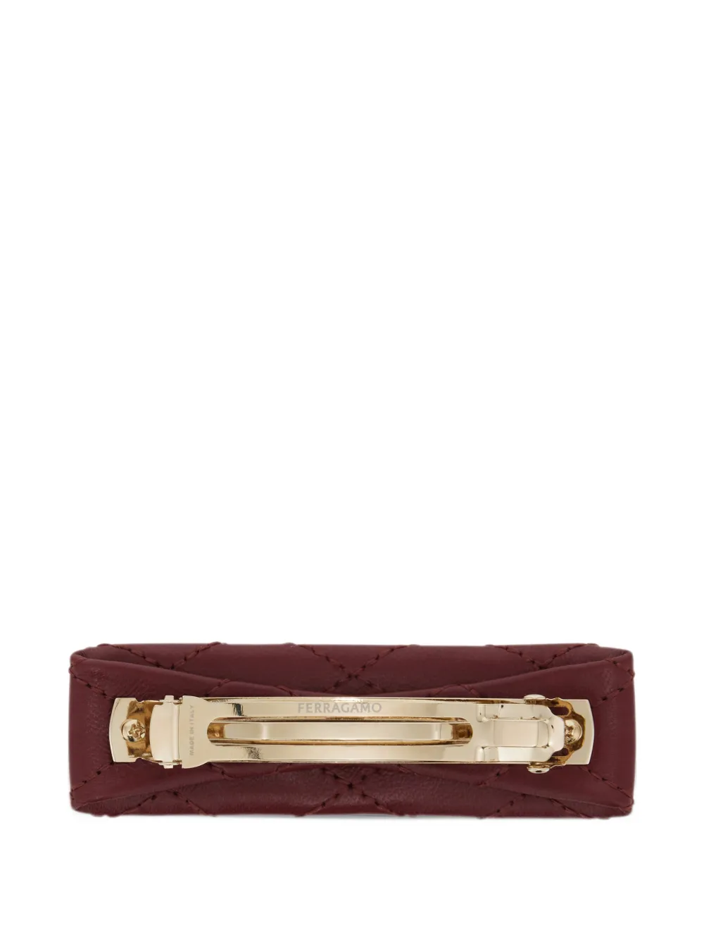 Ferragamo Vara bow matelassé hair clip Rood