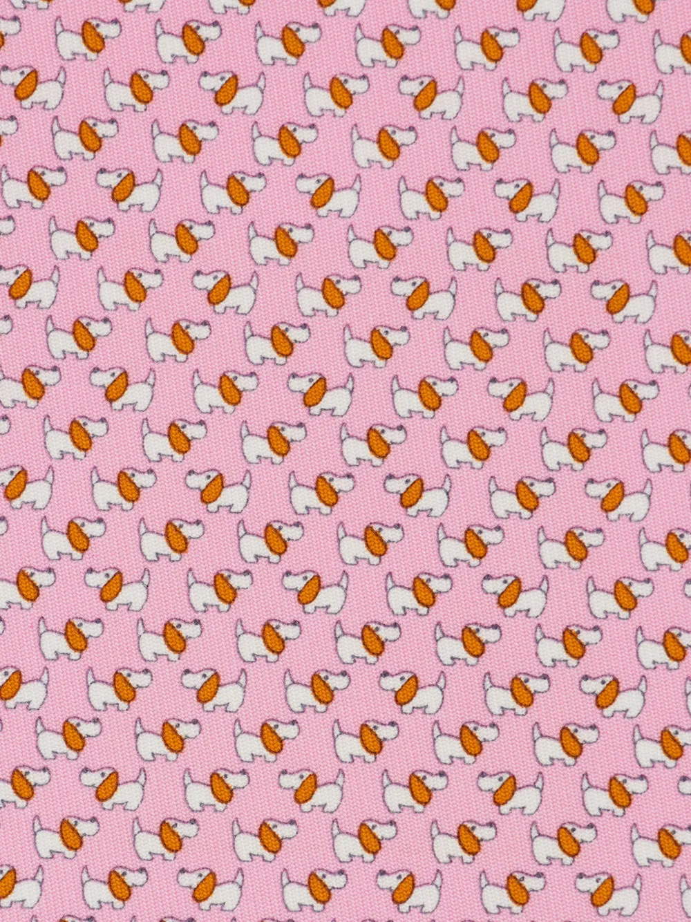 Ferragamo Dylan print silk tie Roze