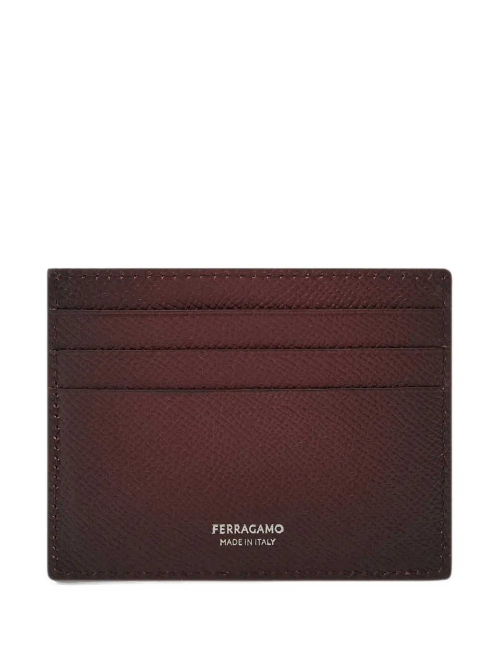 Ferragamo Gancini credit card holder - Marrone