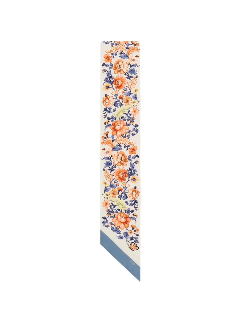 Ferragamo Ramages print silk mini bandeau Beige