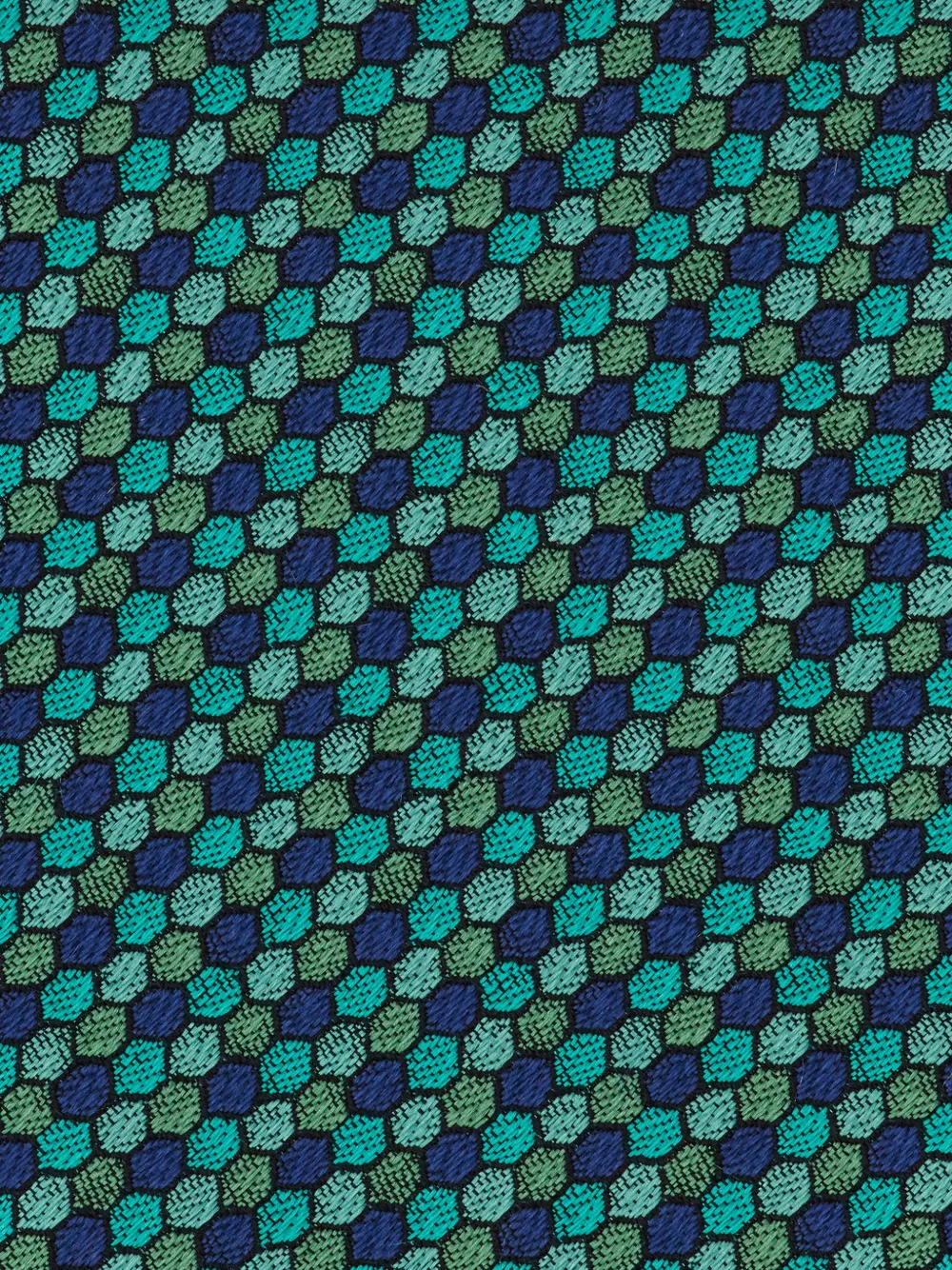 Ferragamo Murrina print jacquard tie Groen