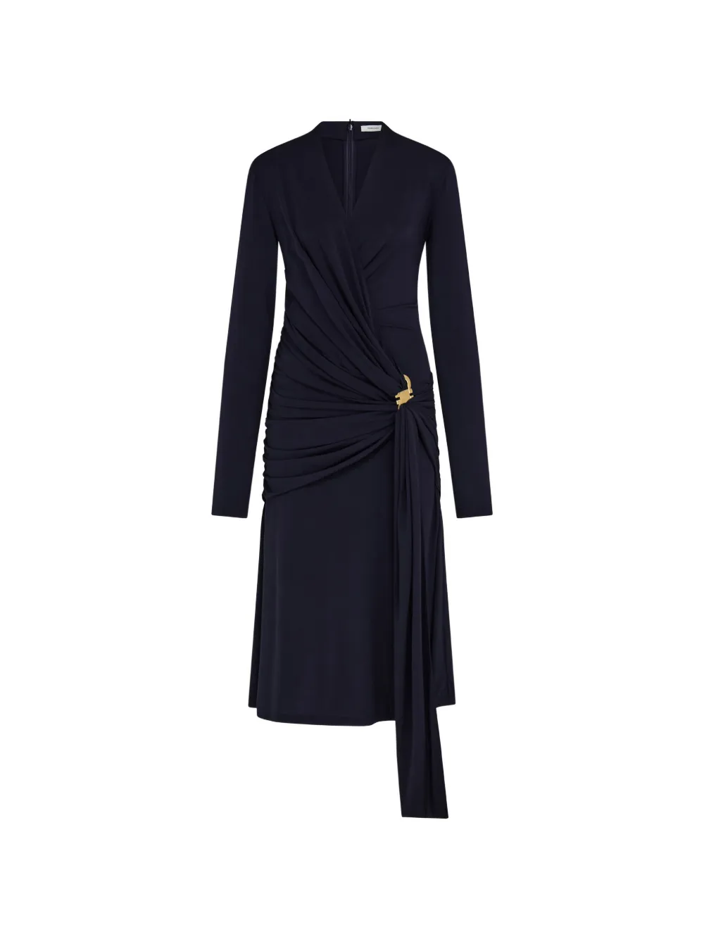 Ferragamo midi wrap dress Blauw
