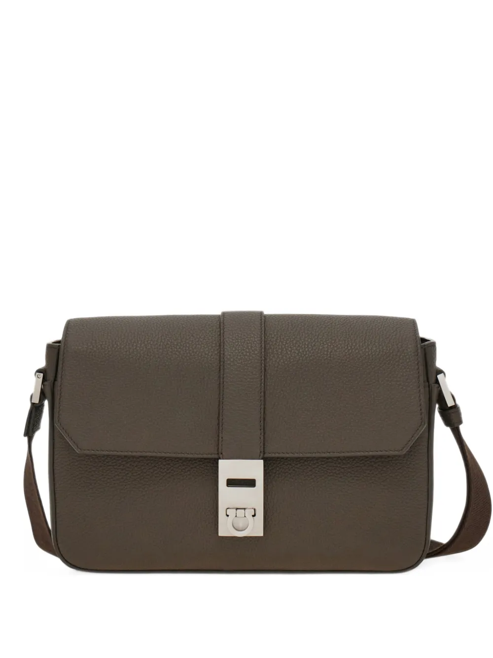 Ferragamo Hug buckle messenger bag - Grigio