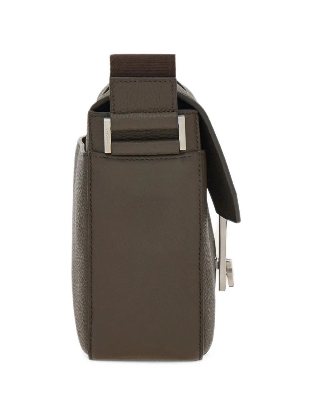 Ferragamo Hug buckle messenger bag Grijs