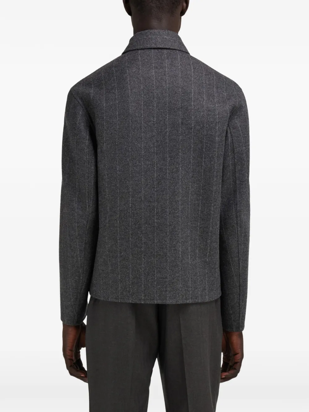 Ferragamo cashmere-blend blouson Grijs