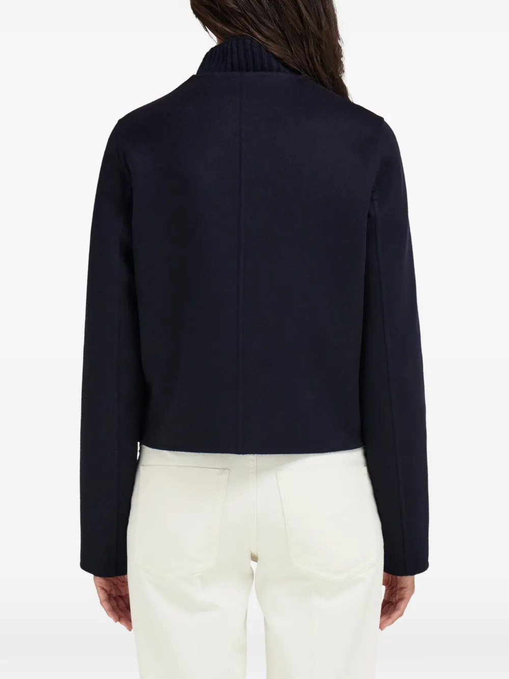 Ferragamo boxy jacket with Gancini buttons Blauw