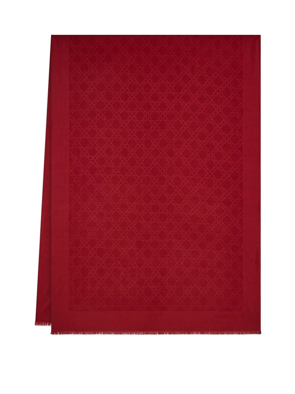 Ferragamo Gancini shawl Rood