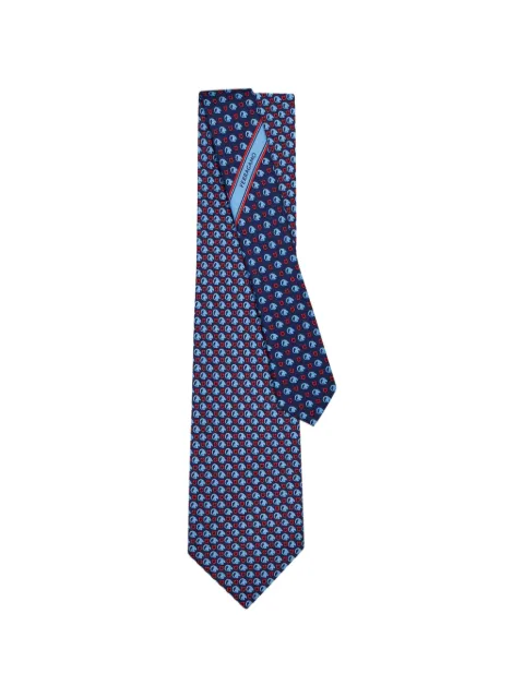 Ferragamo Goat print silk tie