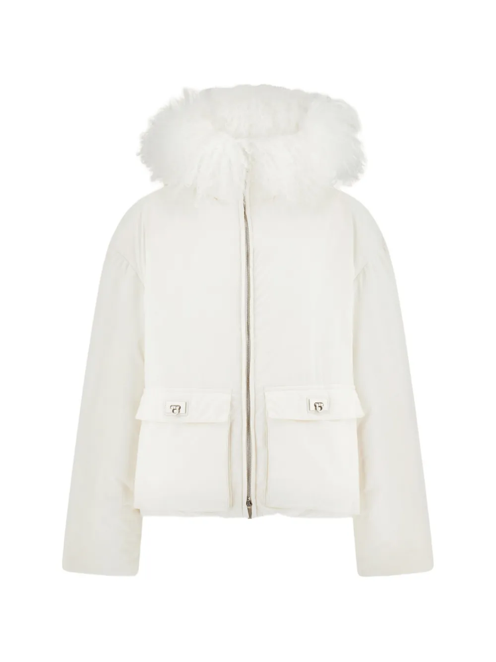 Ferragamo padded bomber Wit