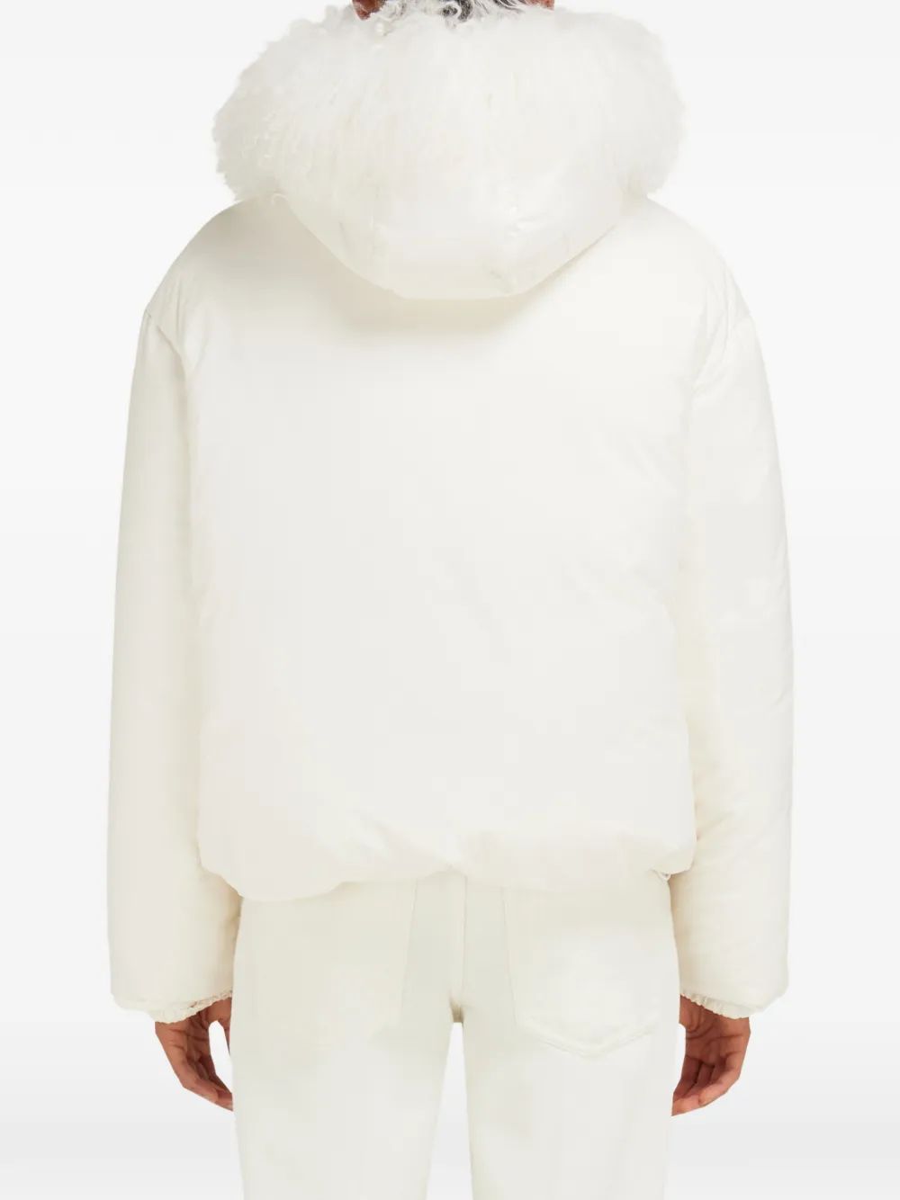 Ferragamo padded bomber Wit