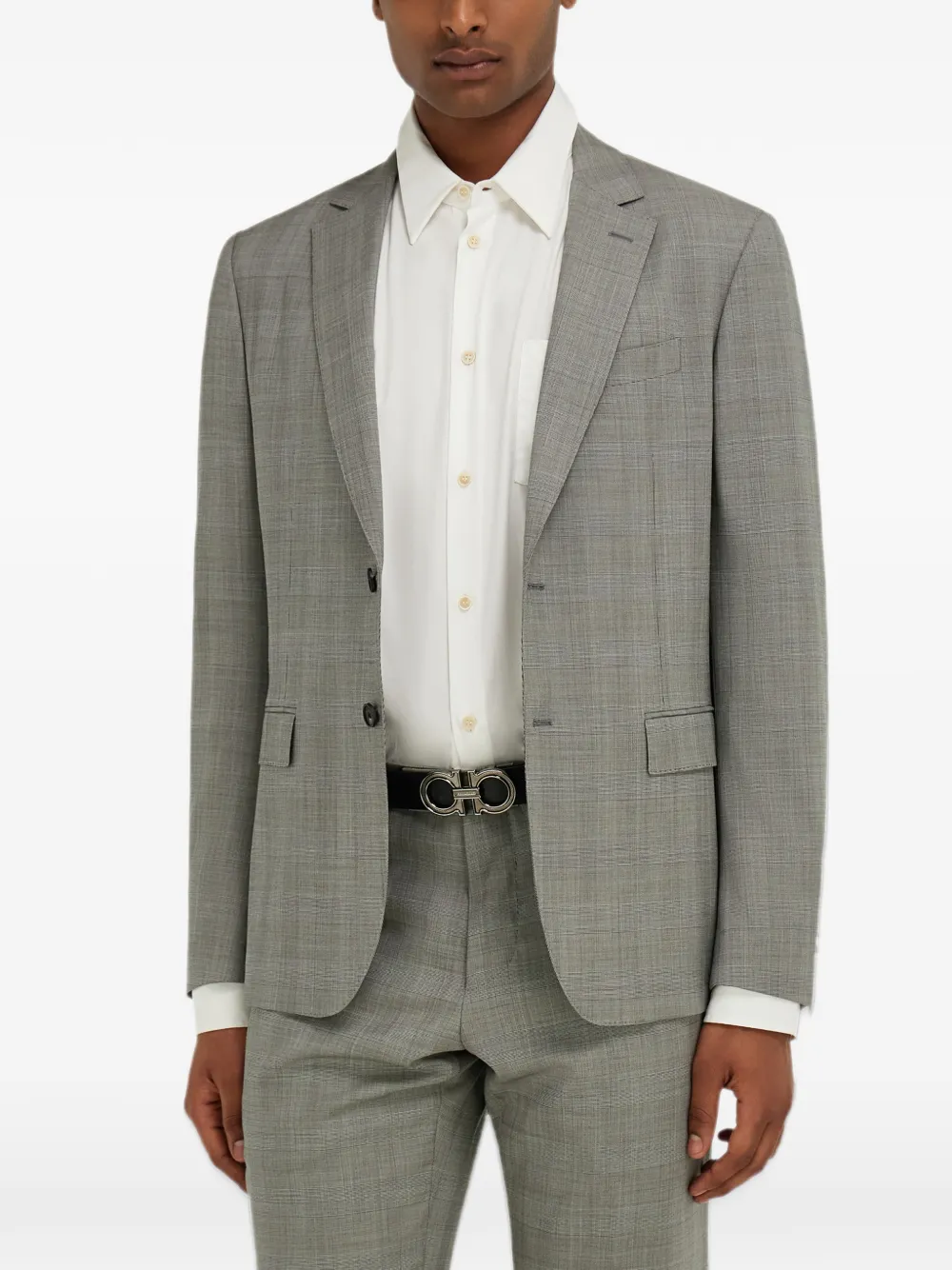 Ferragamo Reversible and adjustable Gancini belt Zwart