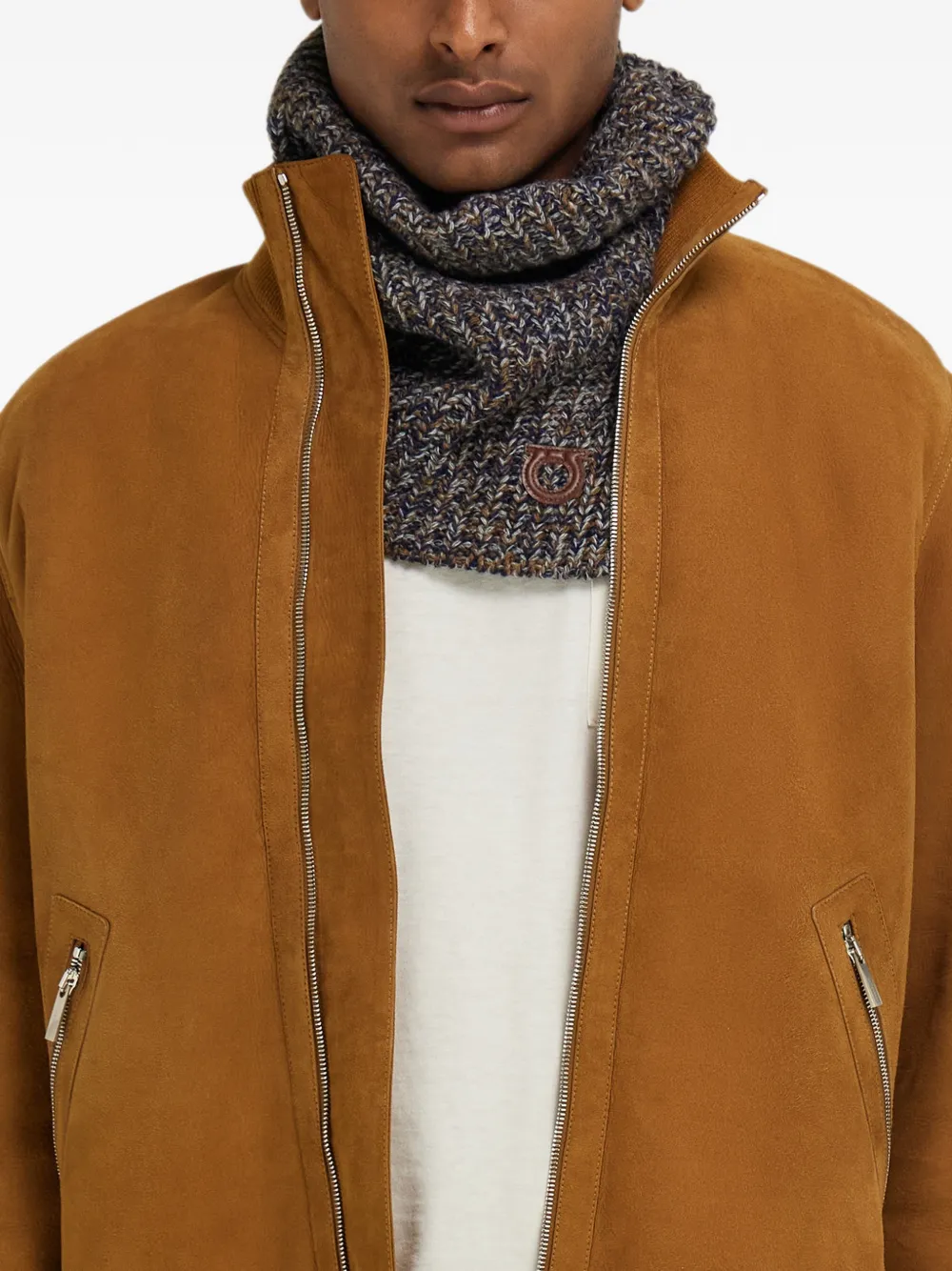 Ferragamo Cowl scarf Blauw
