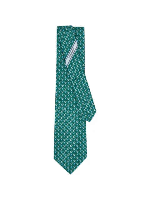 Ferragamo Baby elephant print silk tie