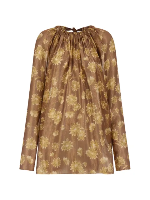 Ferragamo Silk lamé blouse