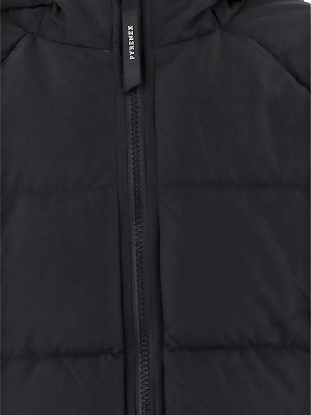 Pyrenex quilted hooded jacket Zwart