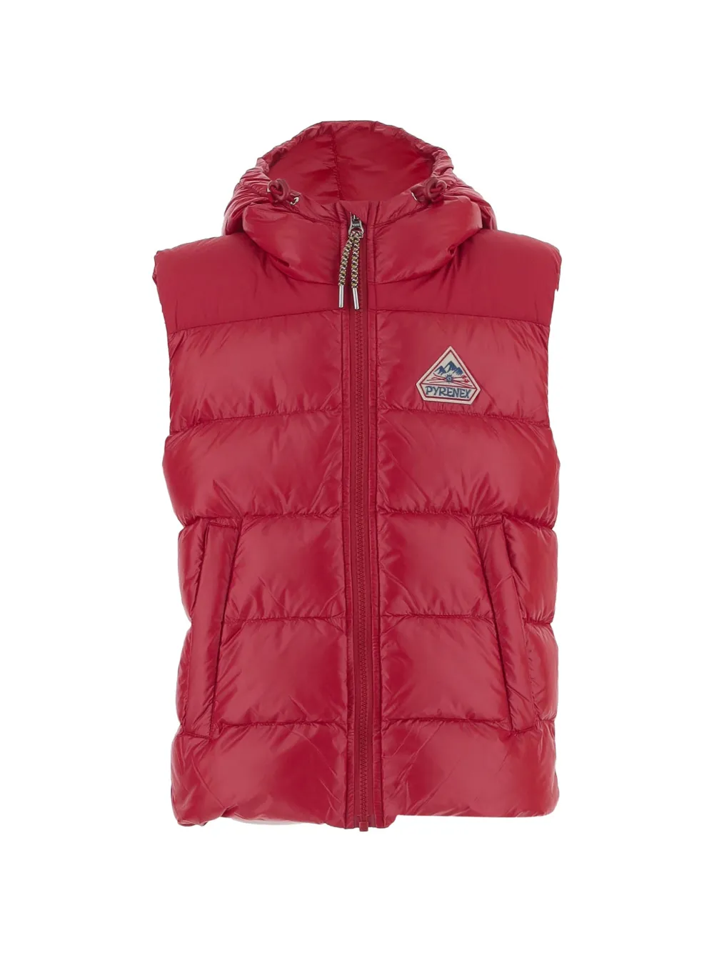 Pyrenex quilted hooded gilet Rood