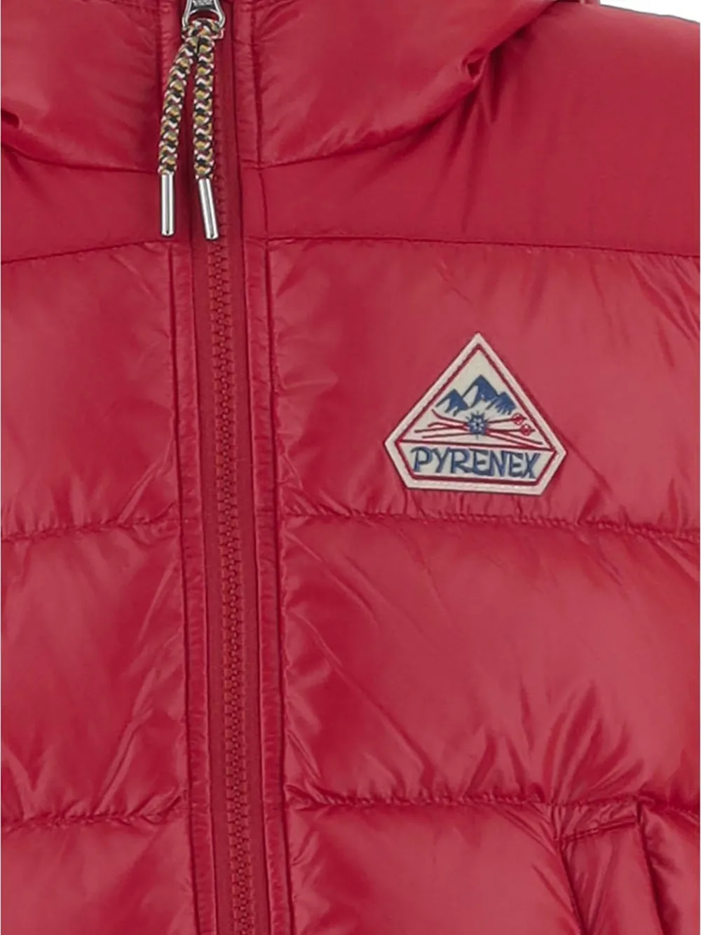 Pyrenex quilted hooded gilet Rood
