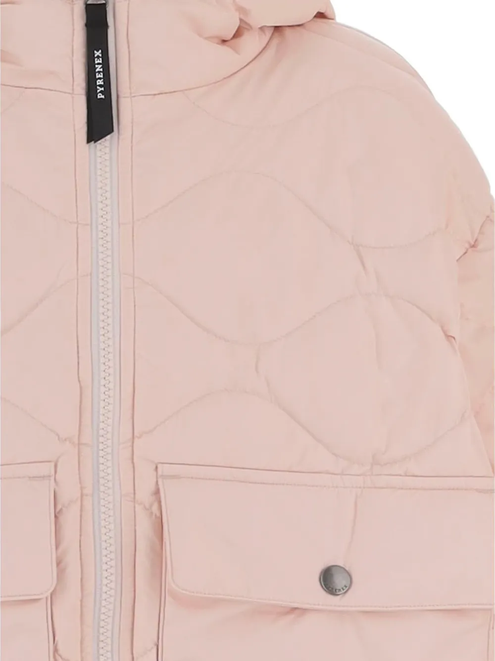 Pyrenex Beille quilted hooded jacket Roze