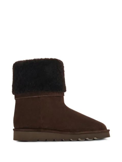 Ferragamo botas pull-on con forro de pelo y hebilla Hug