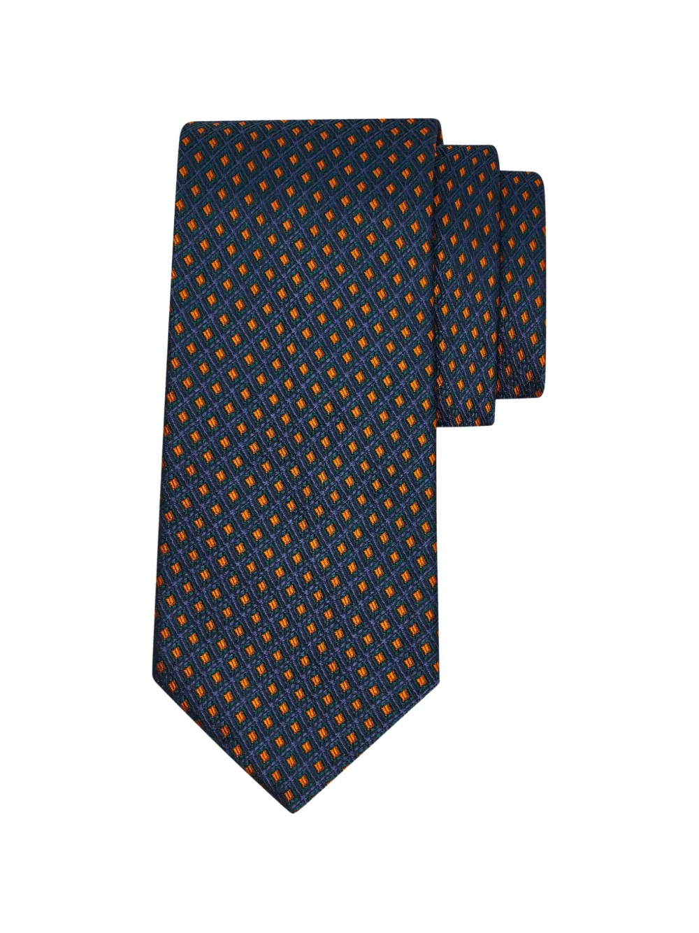 Ferragamo Jacquard tie Groen