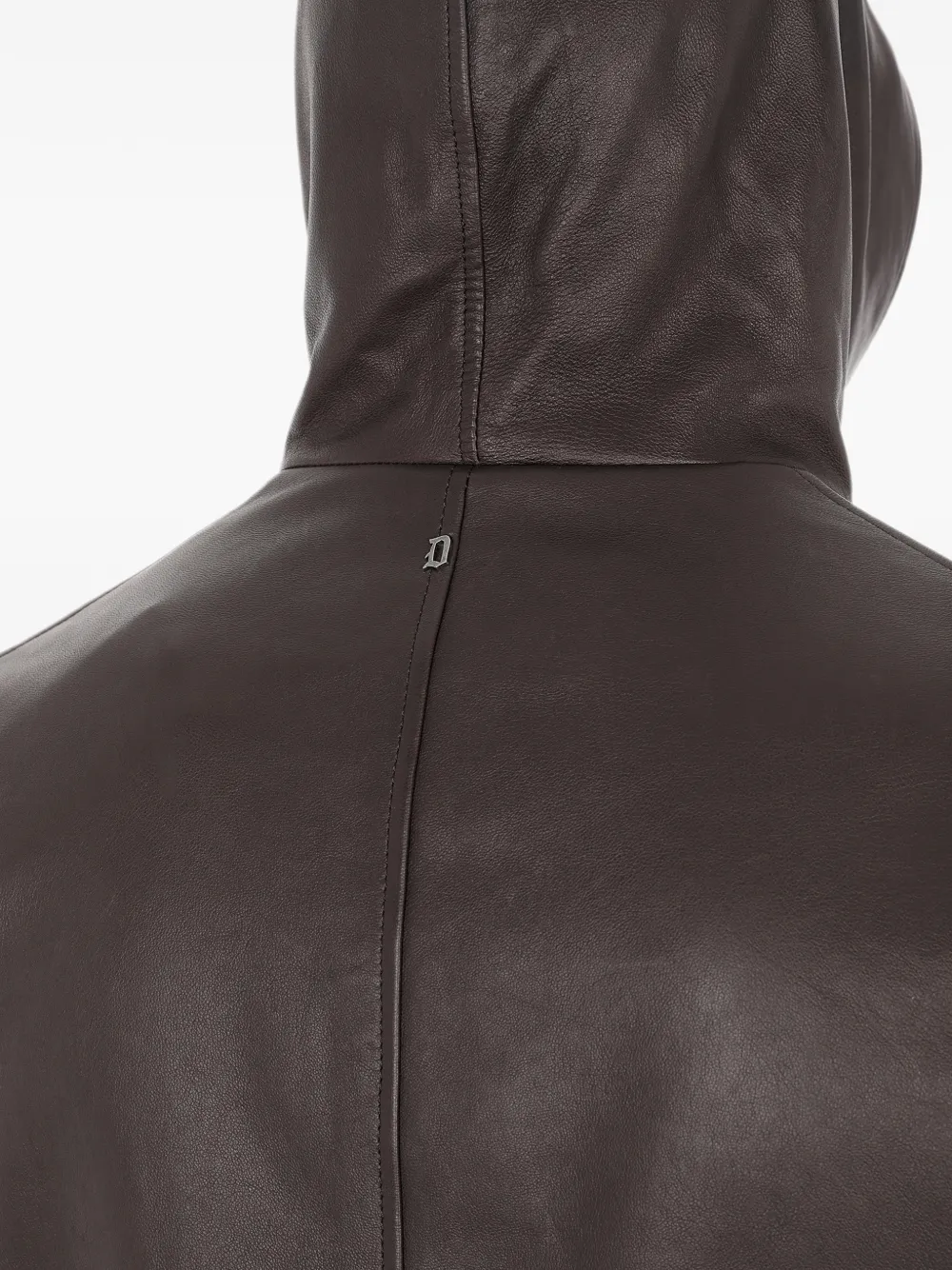 DONDUP hooded leather jacket Bruin