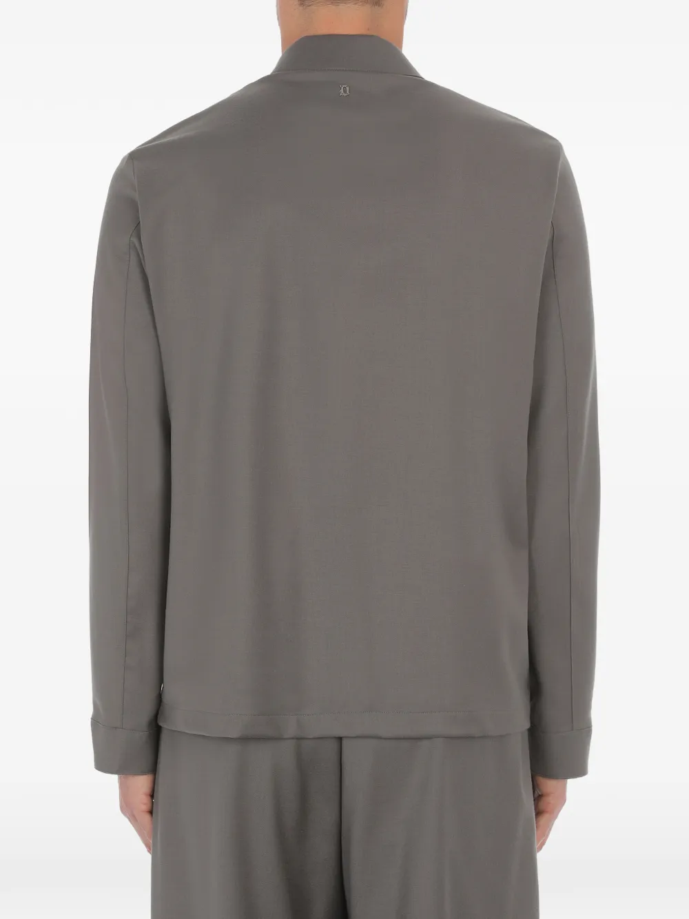 DONDUP zip-up shirt jacket Grijs