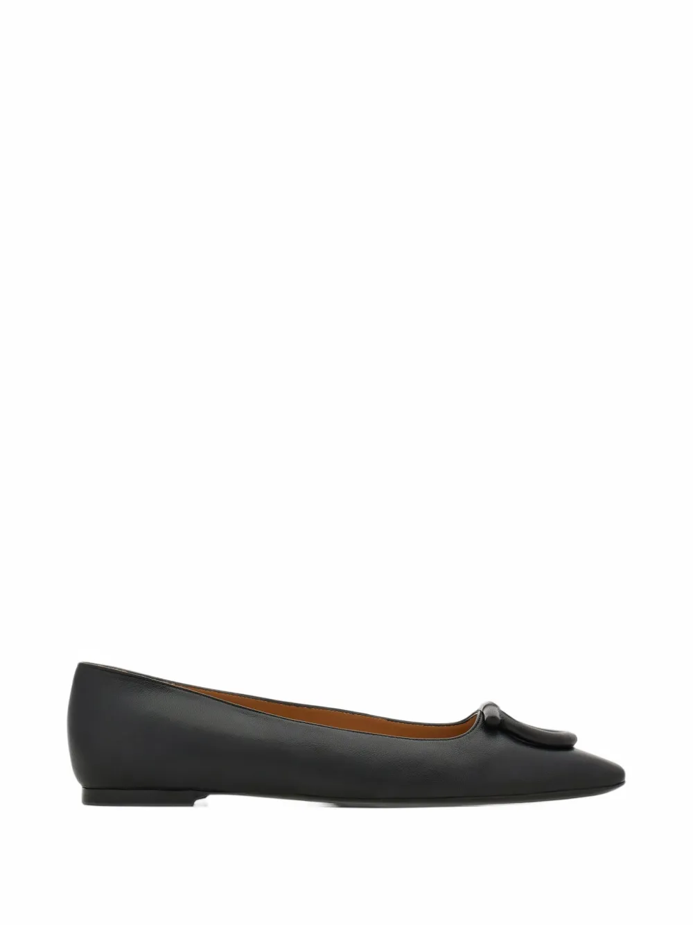 Ferragamo Tonal maxi Gancini ballet flat - Schwarz