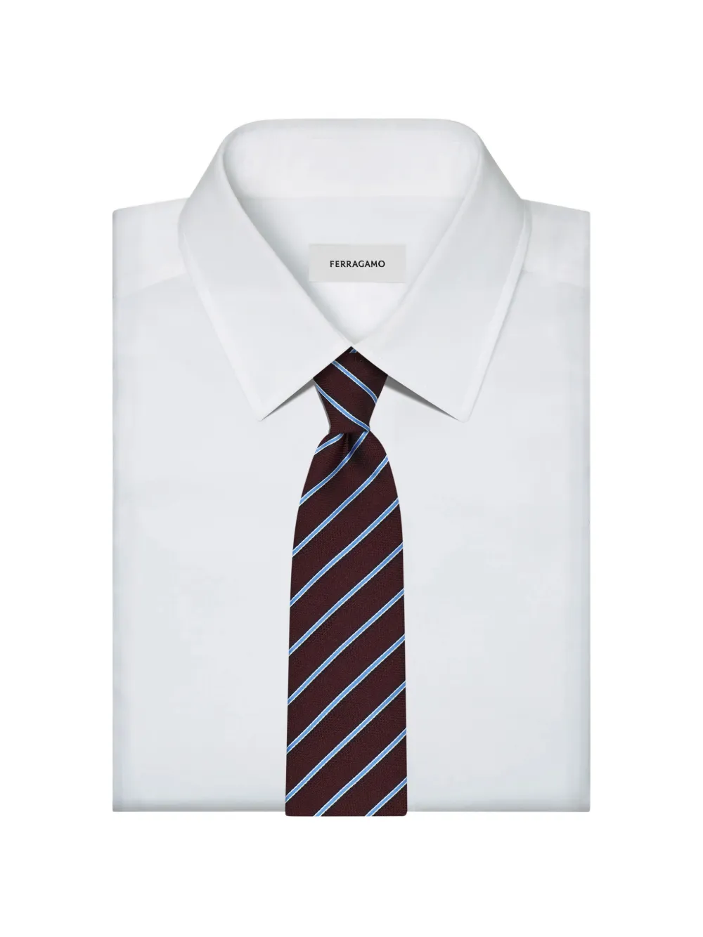 Ferragamo Regimental jacquard tie Rood