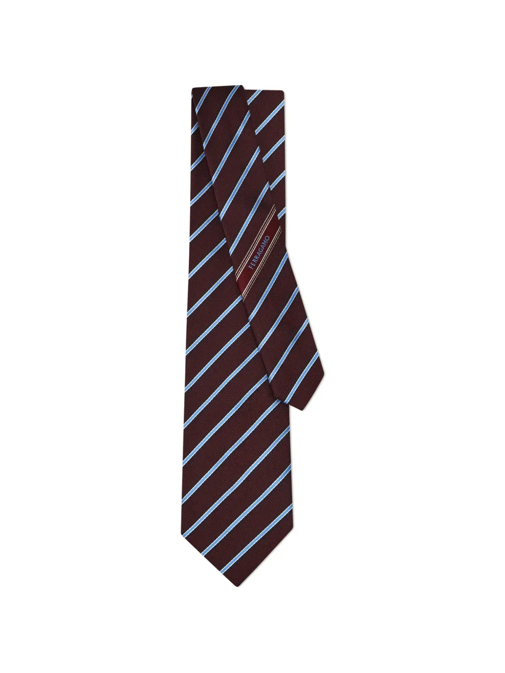 Ferragamo Regimental jacquard tie Rood