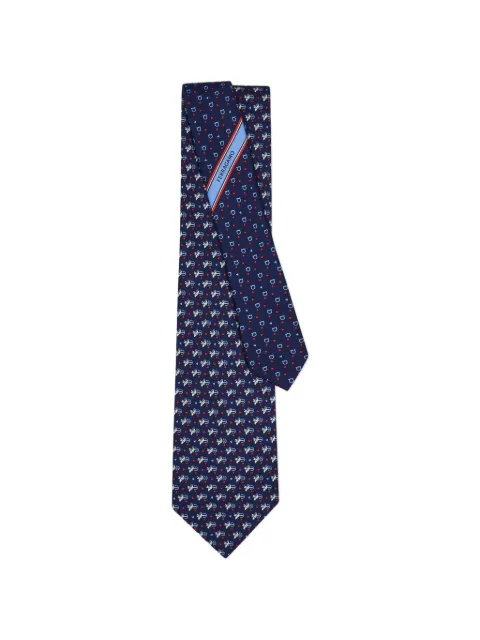 Ferragamo Cupid print silk tie