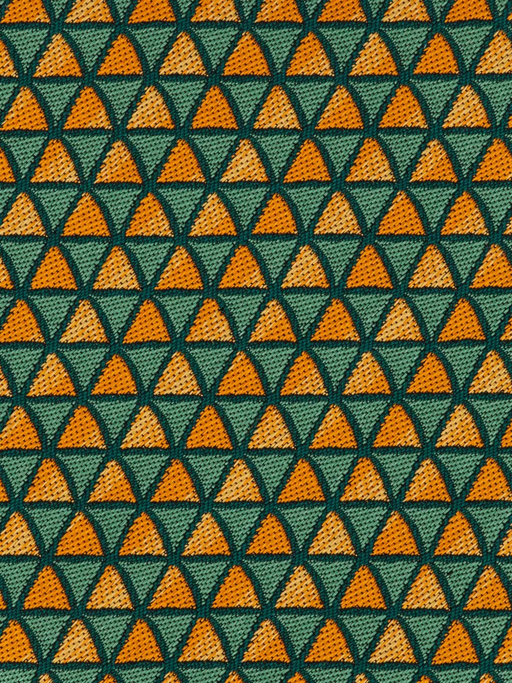 Ferragamo Graphic print jacquard tie Groen