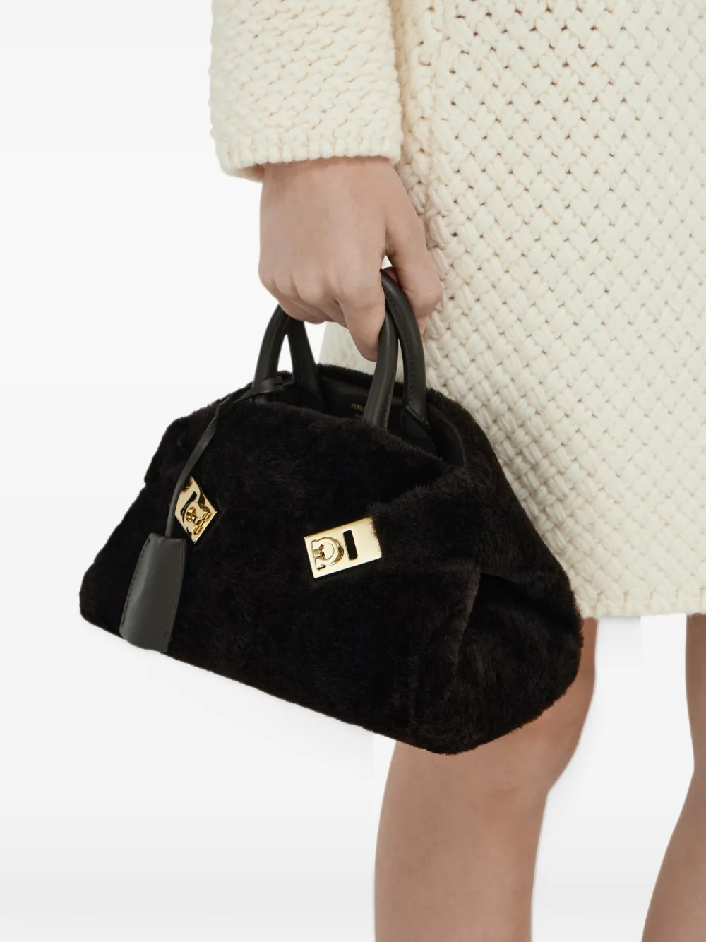 Ferragamo Hug handbag (XS) Bruin