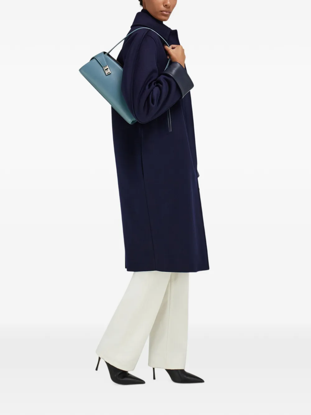 Ferragamo Hug East-West shoulder bag Blauw
