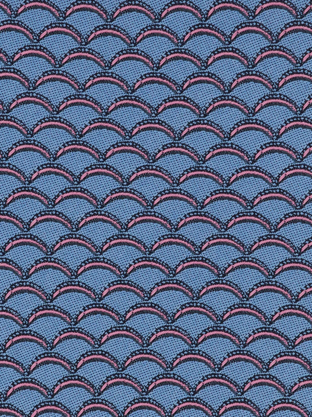Ferragamo Archi print silk tie Infinite Inspirations Blauw