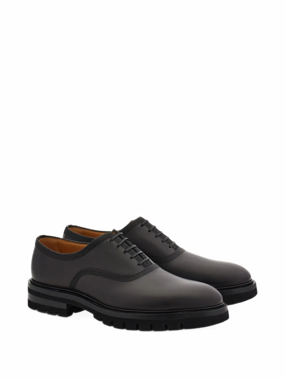 Ferragamo Oxford brogues with chunky tread - Schwarz